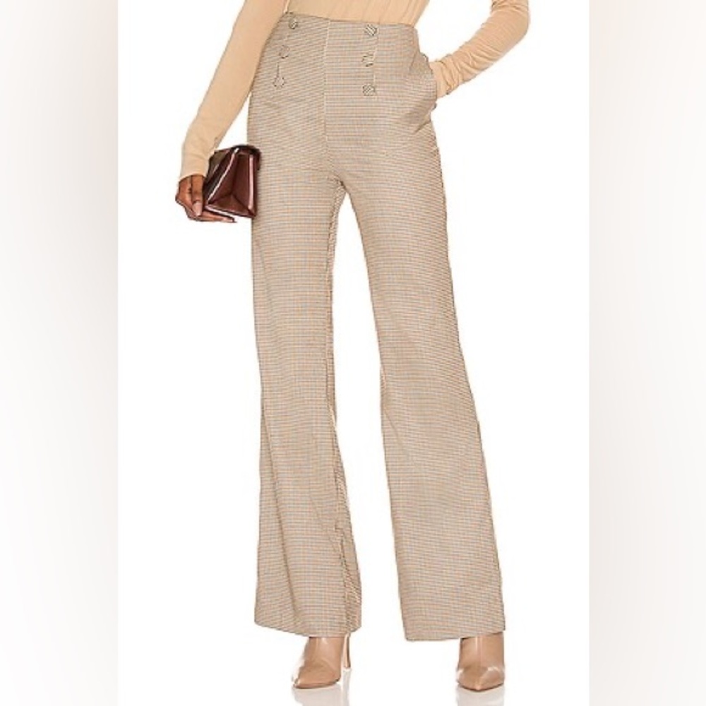 Revolve | Majorelle Arlana Pant in Brown & Black Check size S